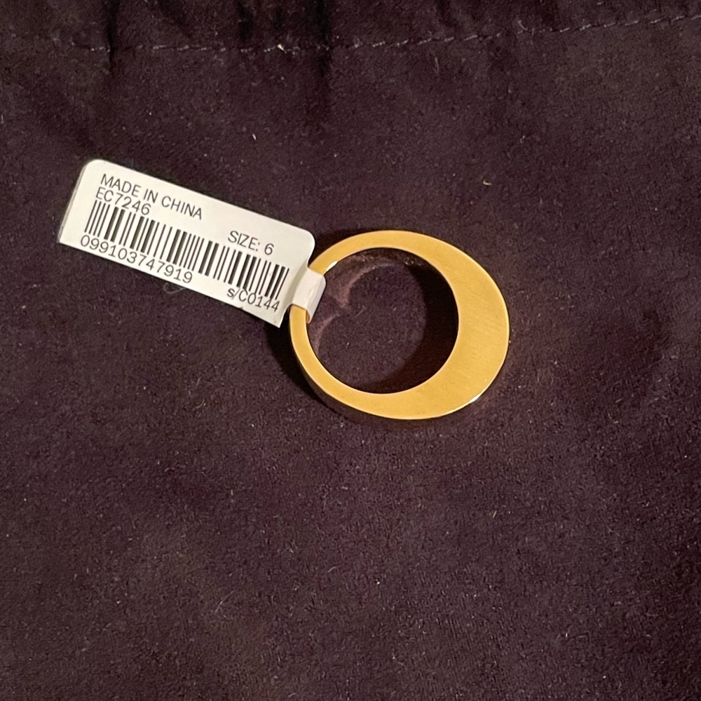 J. Crew - Gold plate dome ring
